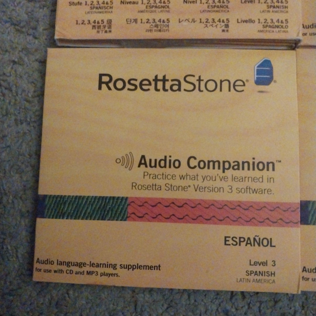 Rosetta Stone 3 Spanish (Latin America) Level 1-5 COMPLETE *No Headset*