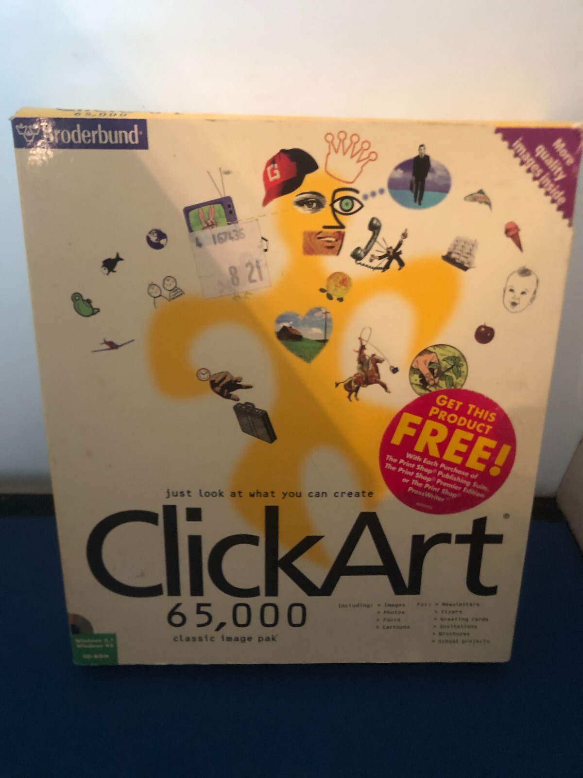 Broderbund Click Art 65,000 5 Cd Window 95 COMPLETE
