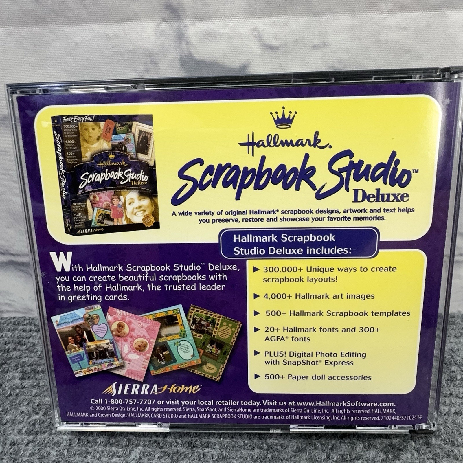 Hallmark Card Studio Deluxe 2 PC CD-ROM 4 Disc Set Tested Complete Windows