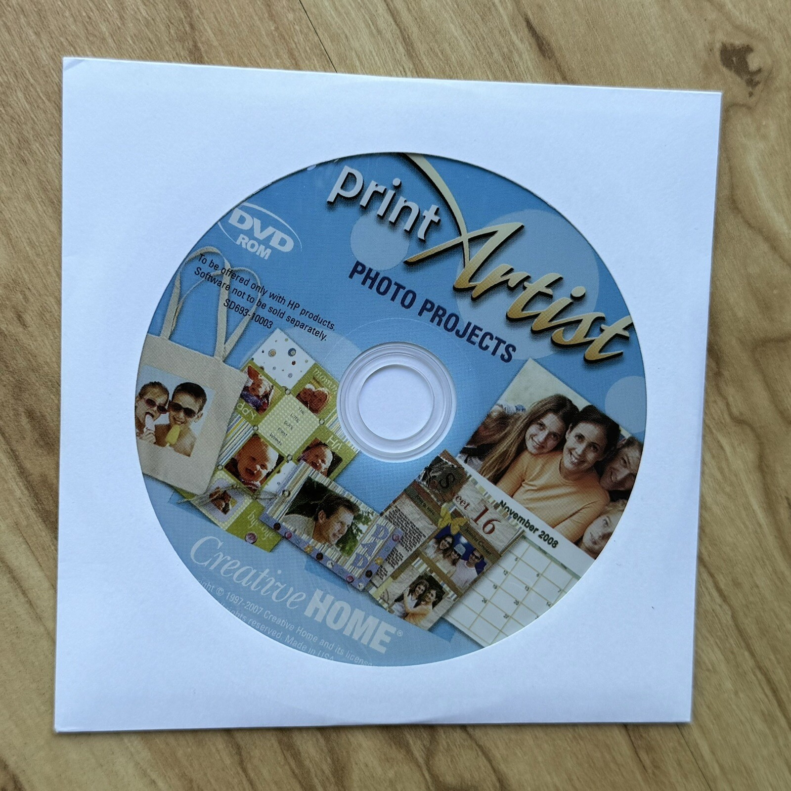 VINTAGE PRINT ARTIST PHOTO PROJECTS DVD ROM CD CREATIVE HOME COPYRIGHT 1997-2007