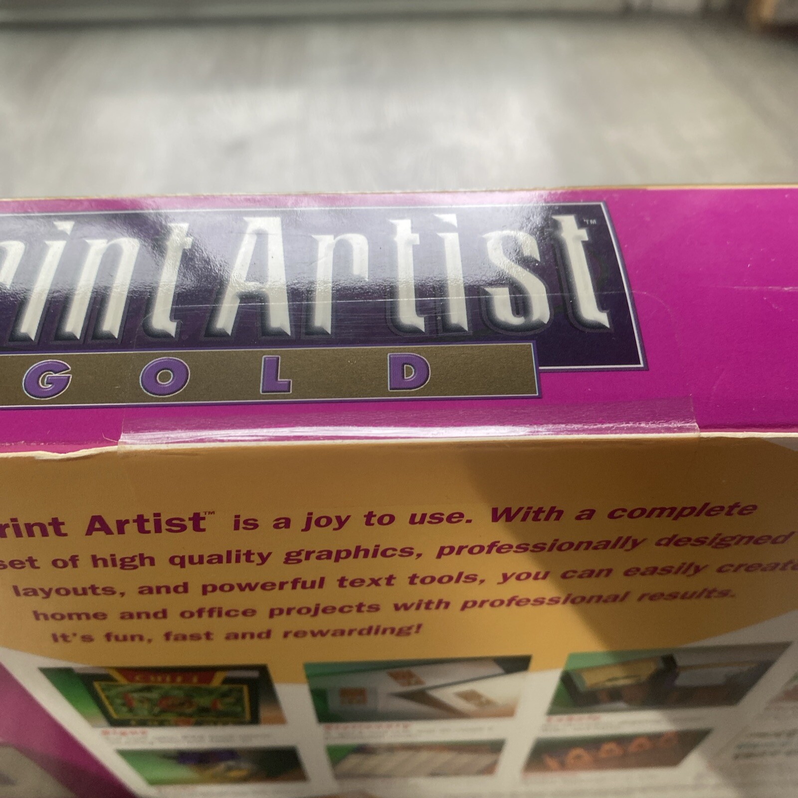 Sierra Print Artist Gold Vintage Computer Software Home Windows 95 Mac SealedNEW