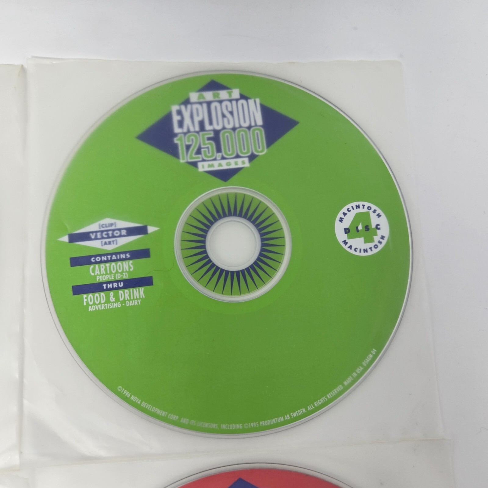 Vintage Macintosh Art Explosion 750,000 Design Software 13 CD-ROM Set 1996 Unuse