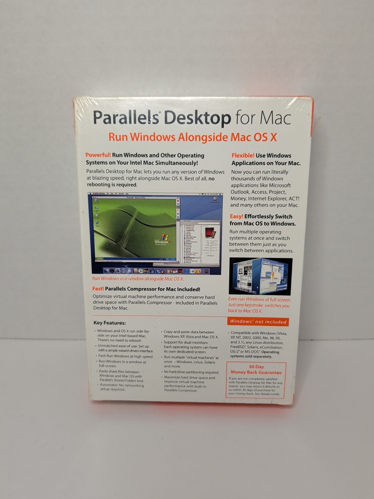 Parallels Desktop for Mac: Run Windows on Your Mac OS X, BRAND NEW SEALED