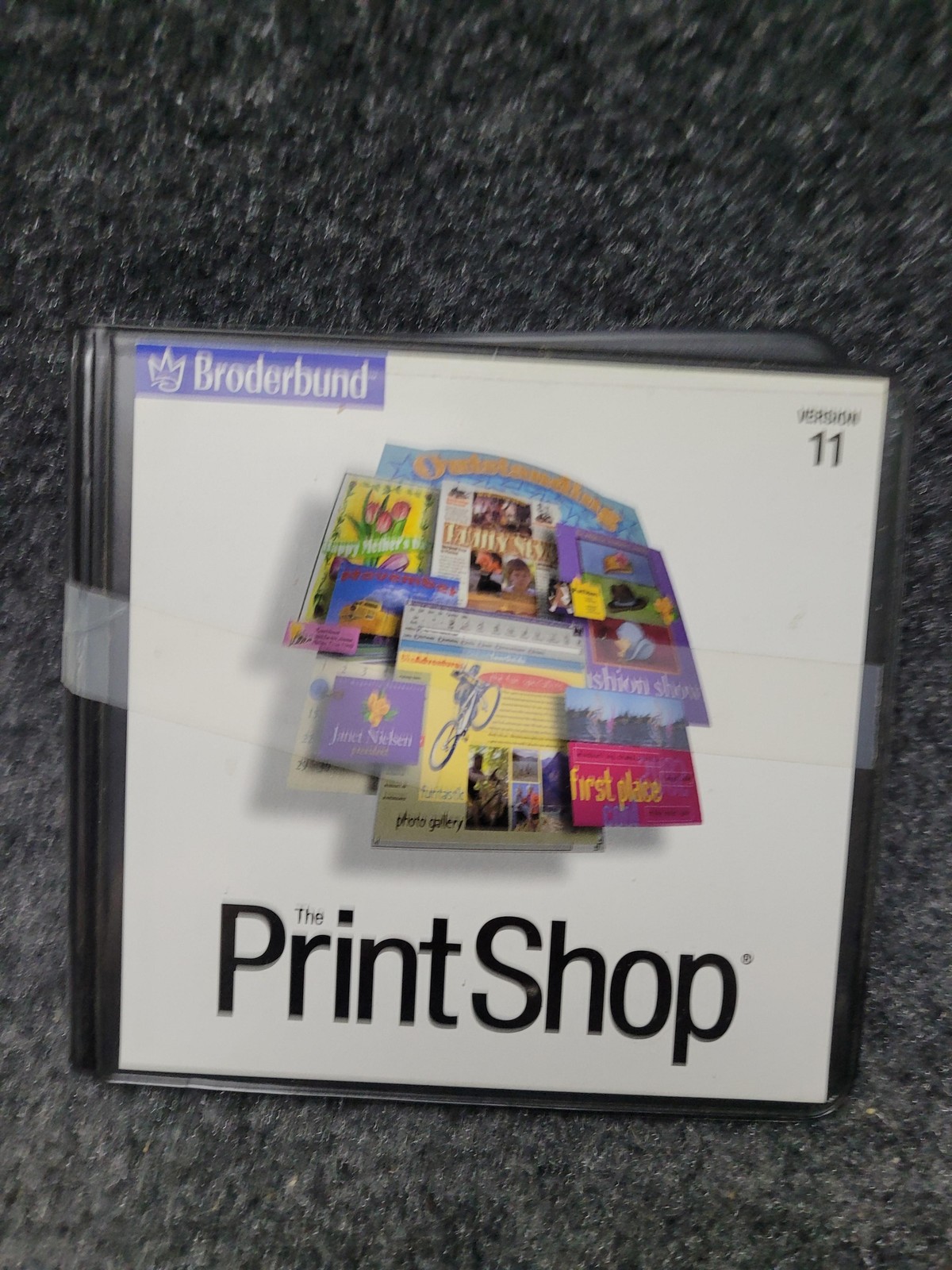 Vintage Broderbund The Print Shop Deluxe 11 Desktop Publishing Software CD