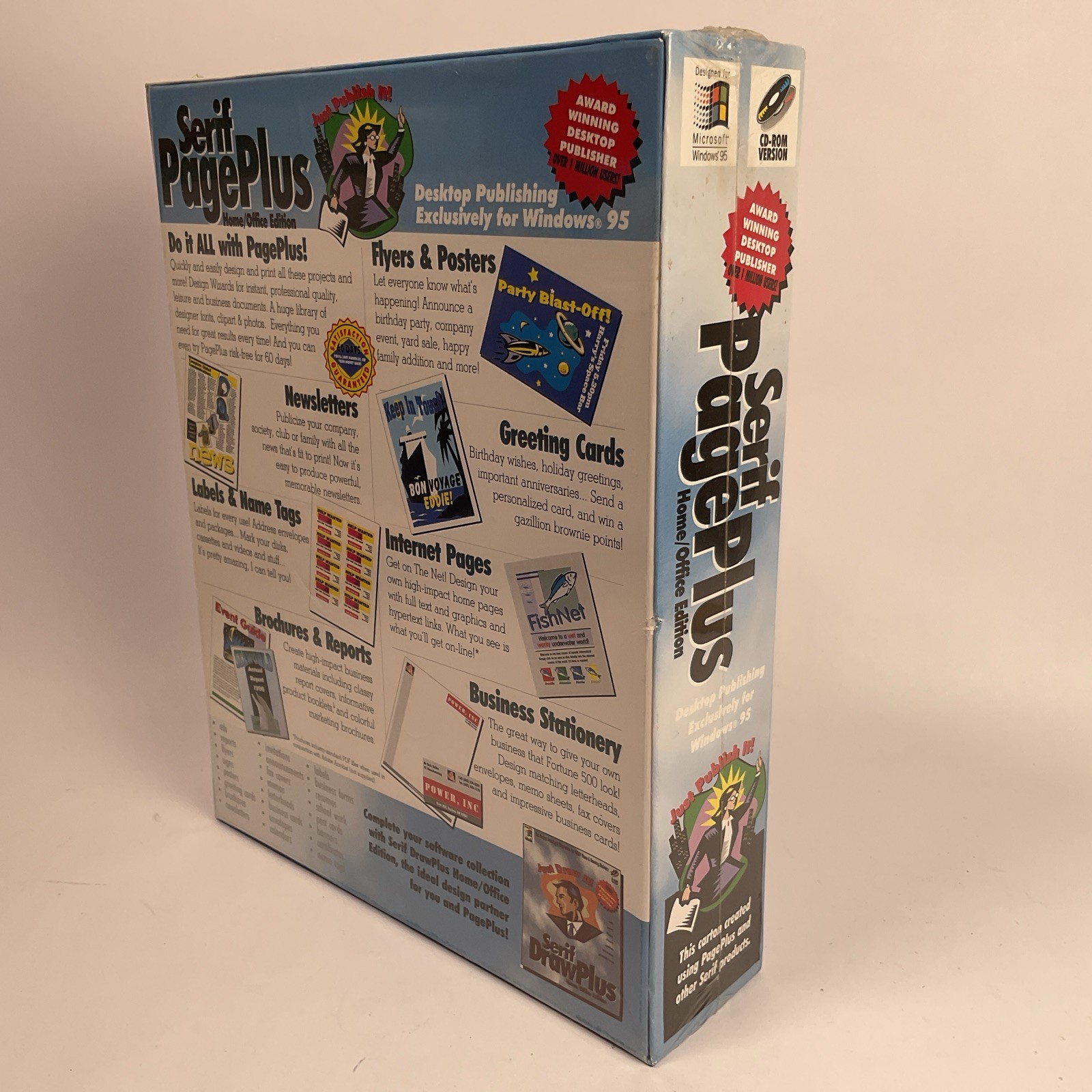 VTG Serif PagePlus Home/Office Desktop Publishing CD-ROM Windows 95 *New/Sealed*