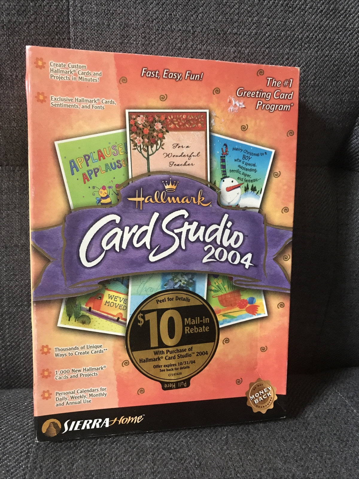 Hallmark Card Studio 2004 PC CD create personalized greetings images fonts frame