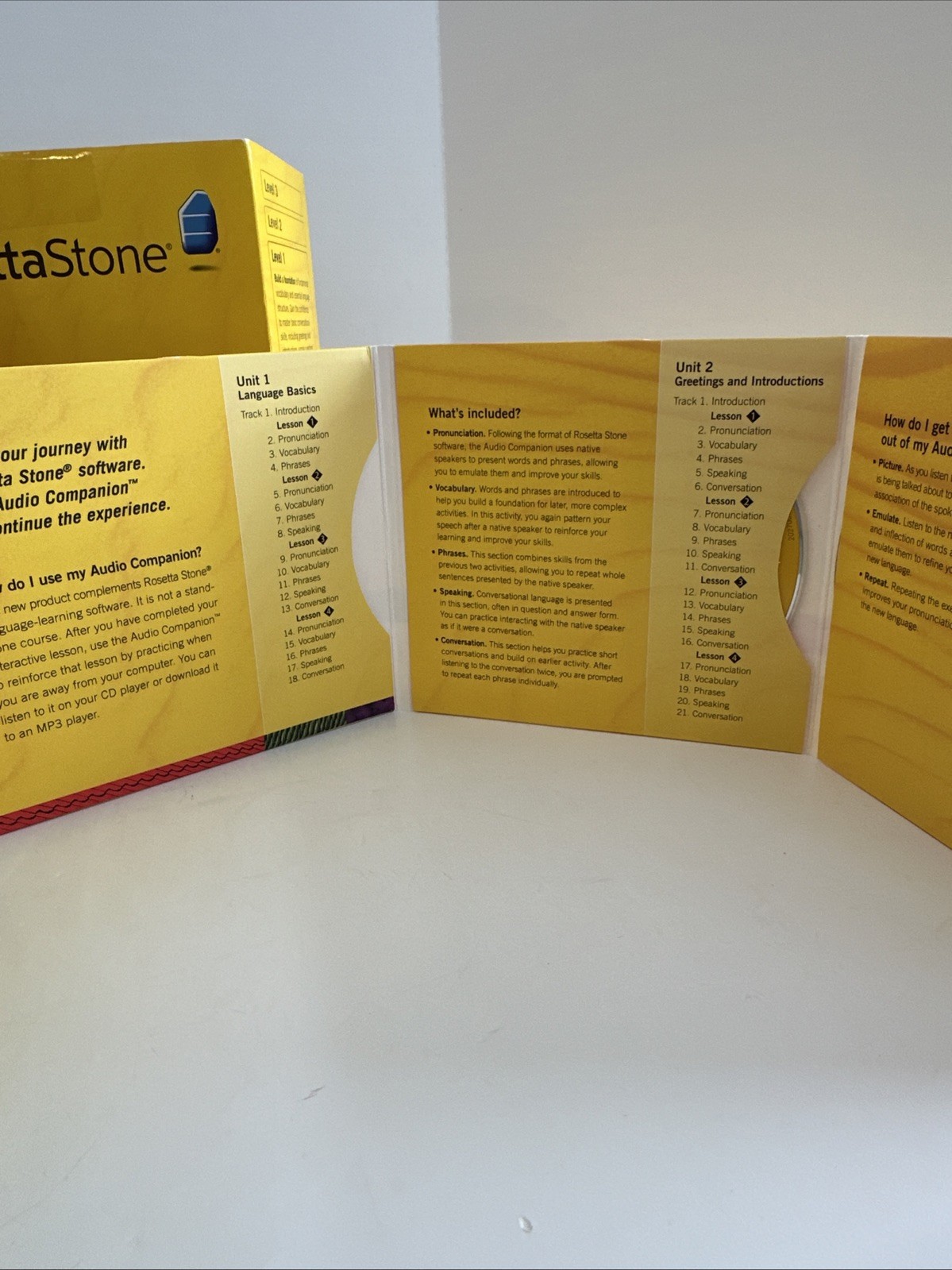 Rosetta Stone Version 3 Level 1 Chinese Mandarin WIN/MAC CD-ROM Unused Headphon