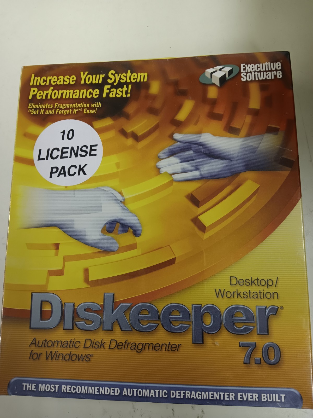 Executive Software Diskeeper 7.0 10 license pack FACTORY SHRINK-WRAPPED