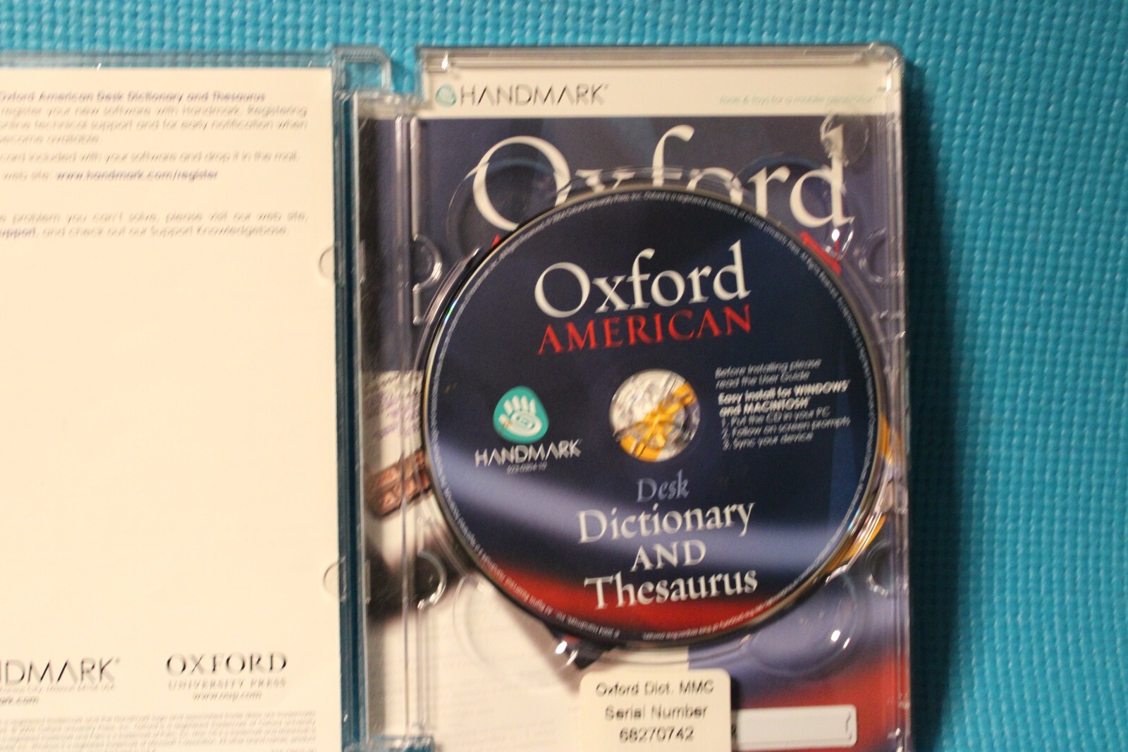 Handmark Software Oxford American Dictionary and Thesaurus