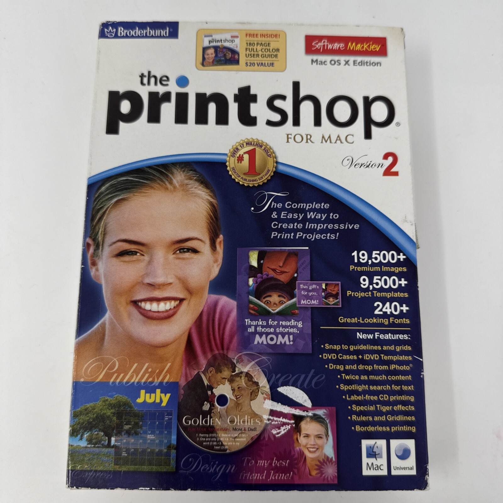 Broderbund – The Print Shop for Mac Version 2 Software Mackiev Mac OS