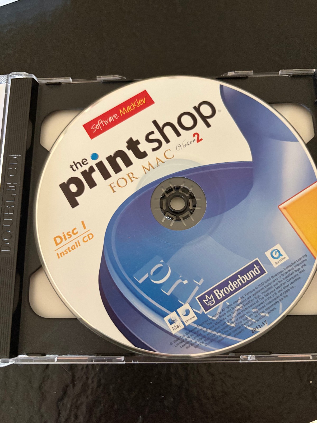 Broderbund The Print Shop Version 2 Software Mackiev Mac OS X edition excellent!