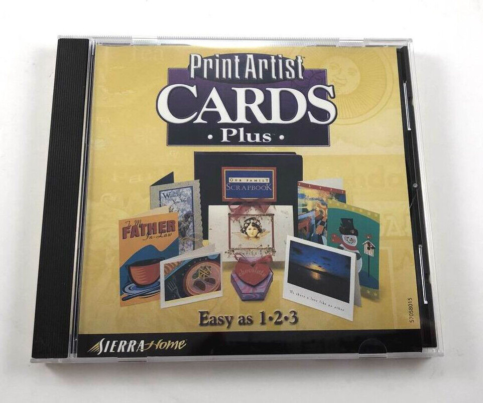 PRINT ARTIST CARDS PLUS PC WIN 95/98