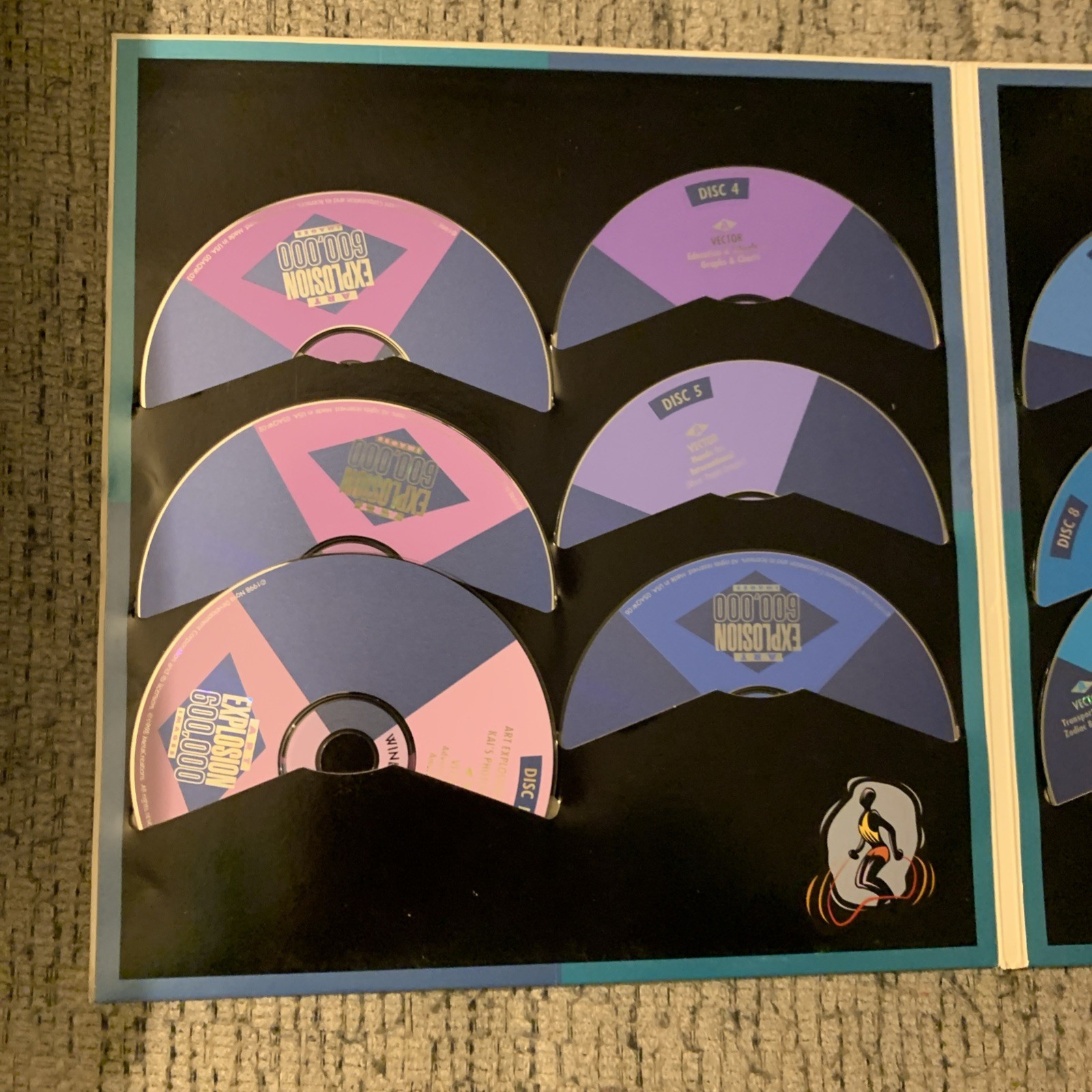 Windows ART EXPLOSION 600,000 Images Nova Clip Art 29 Discs ONLY. ALL DISC THERE