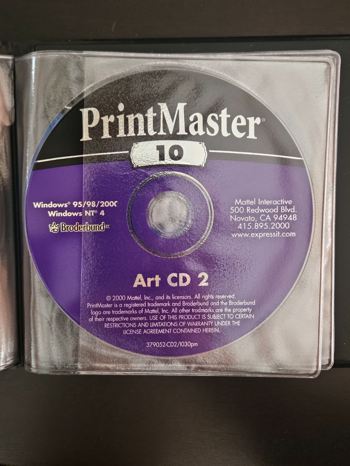 PrintMaster Gold 10 Excellent CDs Broderbund Software Windows 95 98 PC Desktop