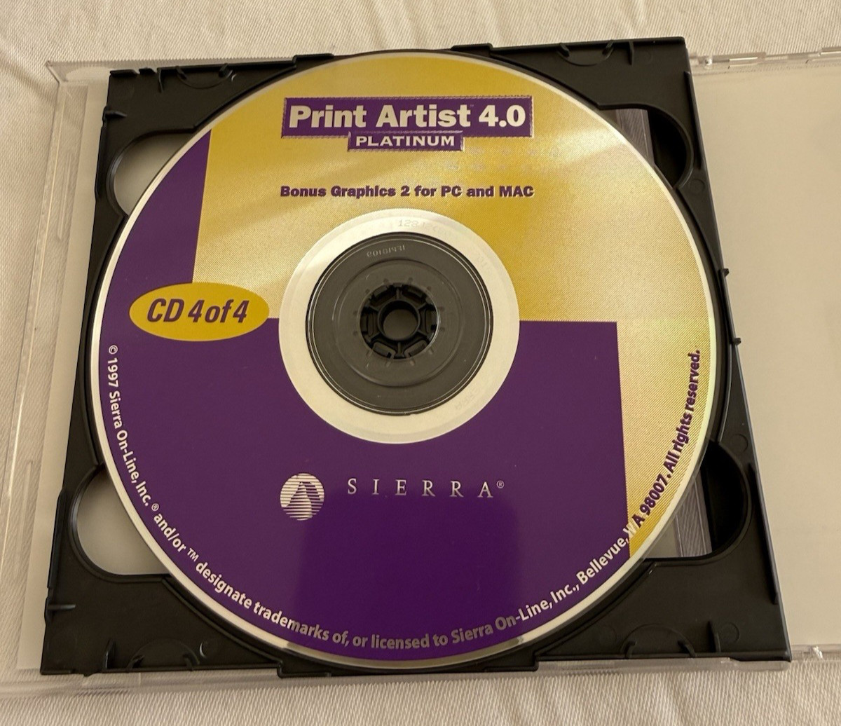 Vintage Print Artist 4.0 Platinum 4 CDs for PC & Manuals by Sierra Home
