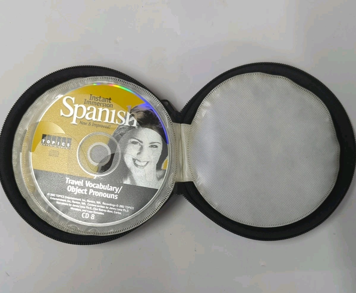Learn Spanish Topics Entertainment Instant Immersion Spanish – 8 CD’s w/ Case