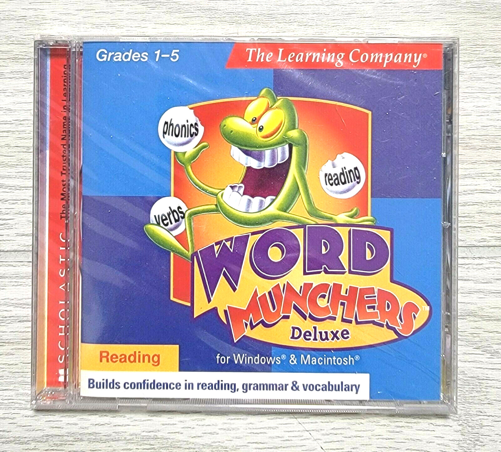 Scholastic School Tutor The Learning Company Grades 1-5 Reading Word Munchers