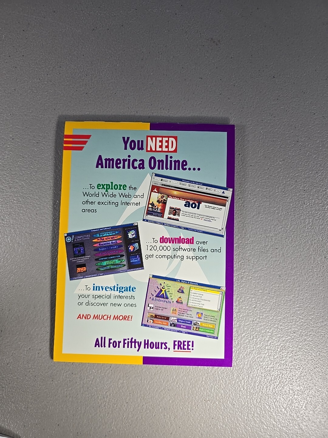America Online AOL 1996 Version 3.0 For Windows 3.5″ Floppy Disk 