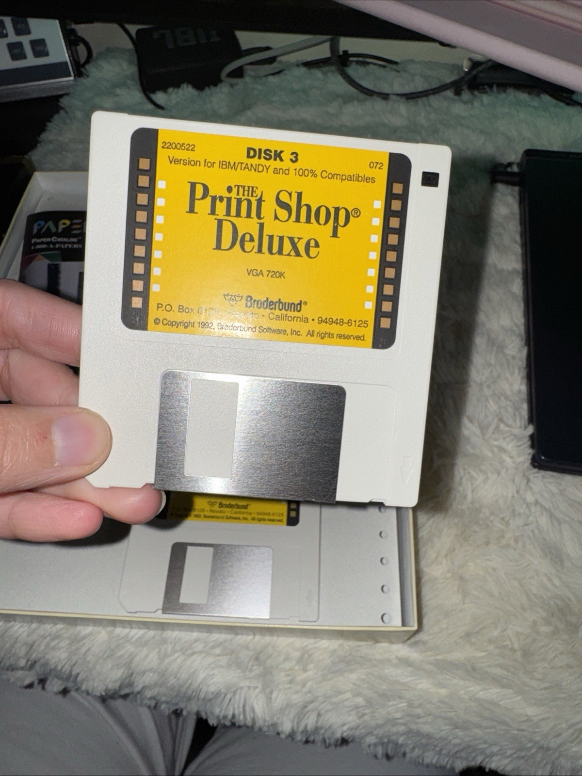 The Print Shop Deluxe 1992 IBM Tandy 5 Disk Set w Manuals Vintage / Untested A3