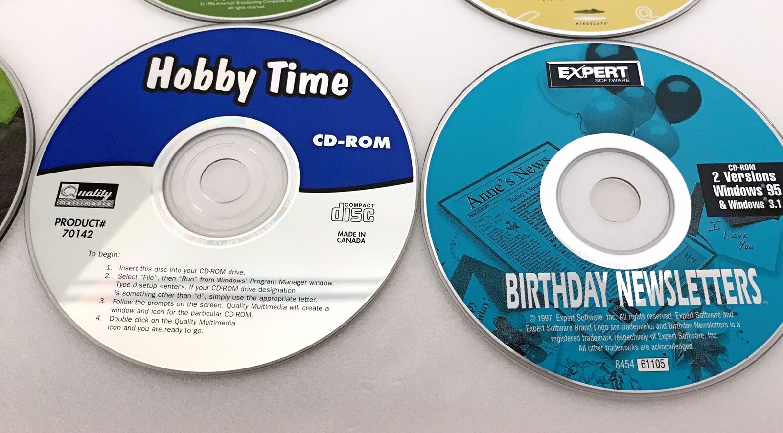 12 Vintage Kids CDs Winnie The Pooh, Mike Mulligan, Kid Pix & More Windows