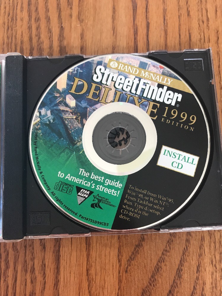 Rand McNALLY Street Finder Deluxe 1999 Edition Ships N 24h