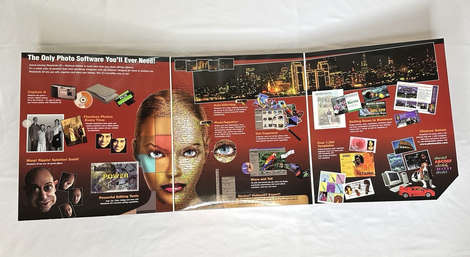 MGI Photosuite III Platinum PC Windows 95/98/NT 4.0 Sealed Software Case
