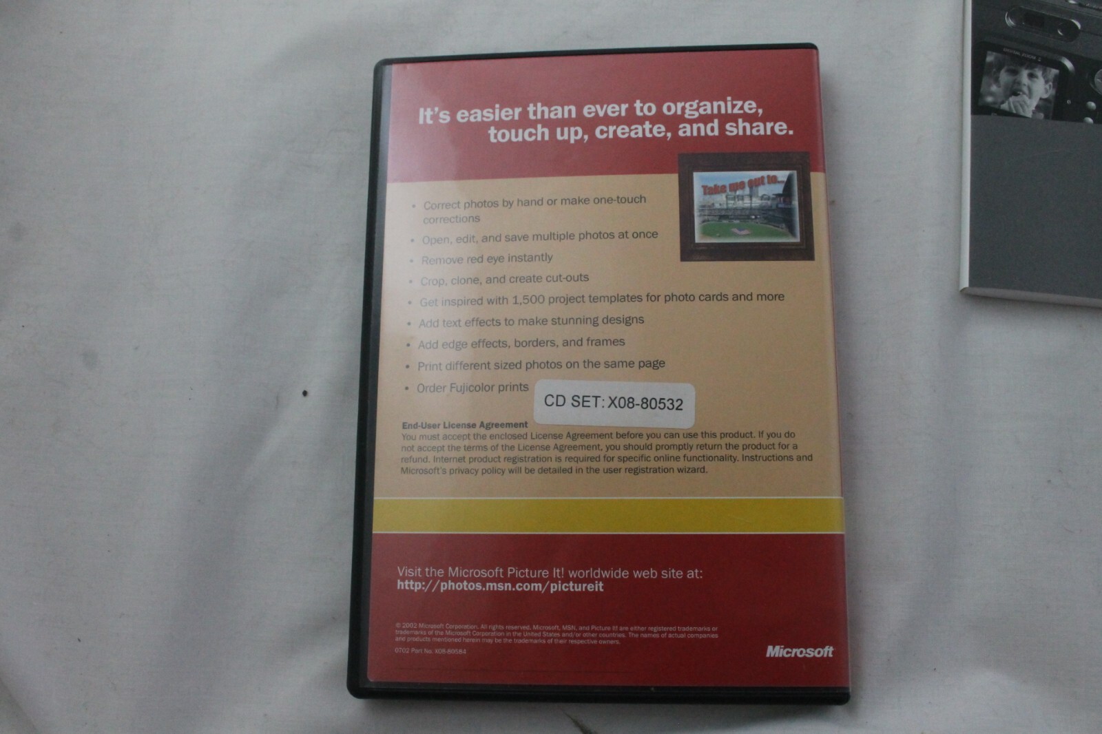 Microsoft Picture It! Photo Premium Version 7.0 For Windows XP 2000 ME 98 NEW