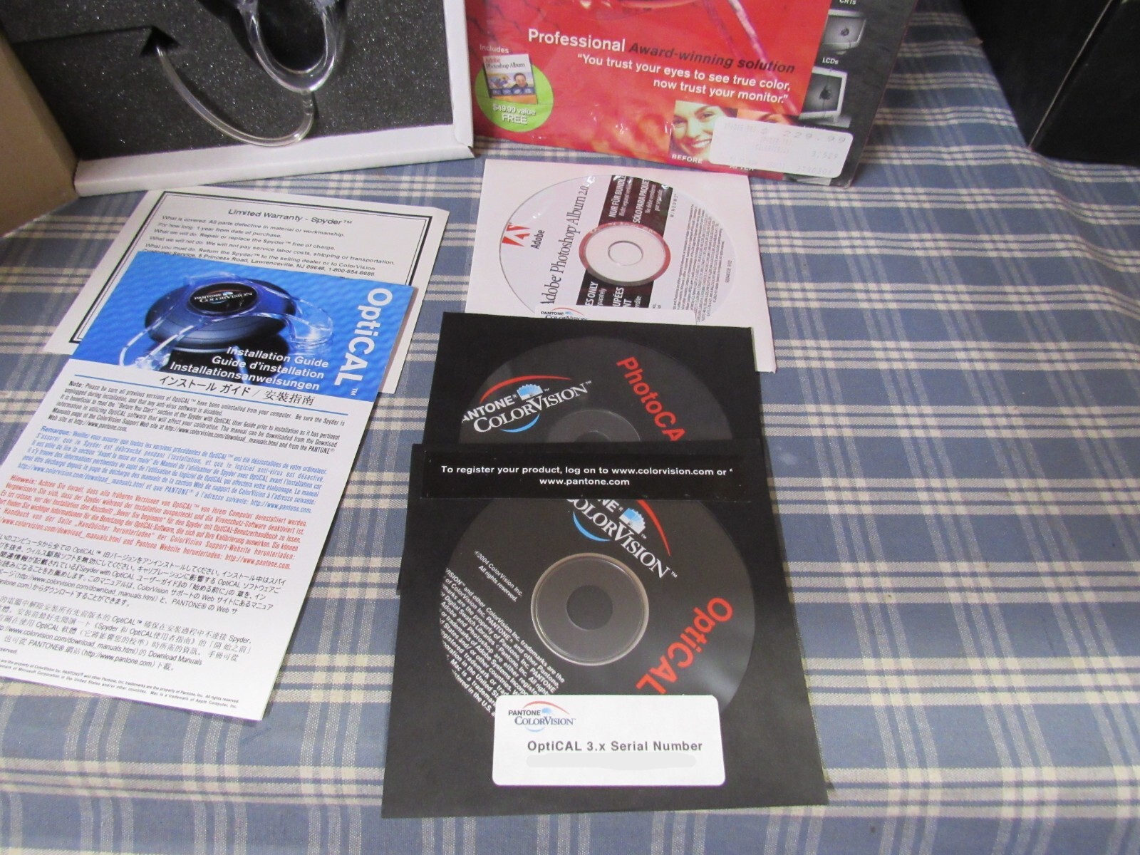 Pantone ColorVision Spyder Pro Install Software. (Excellent) FAST FREE SHIPPING.