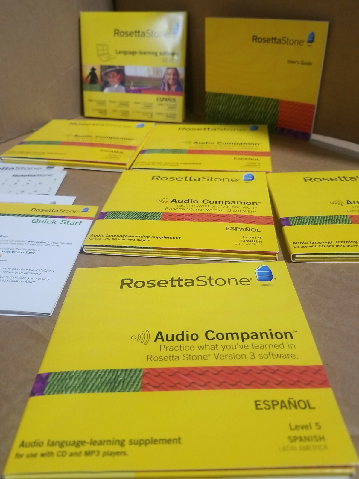 Rosetta Stone 3 Spanish (Latin America) Level 1,2,3,4 & 5 for PC, Mac