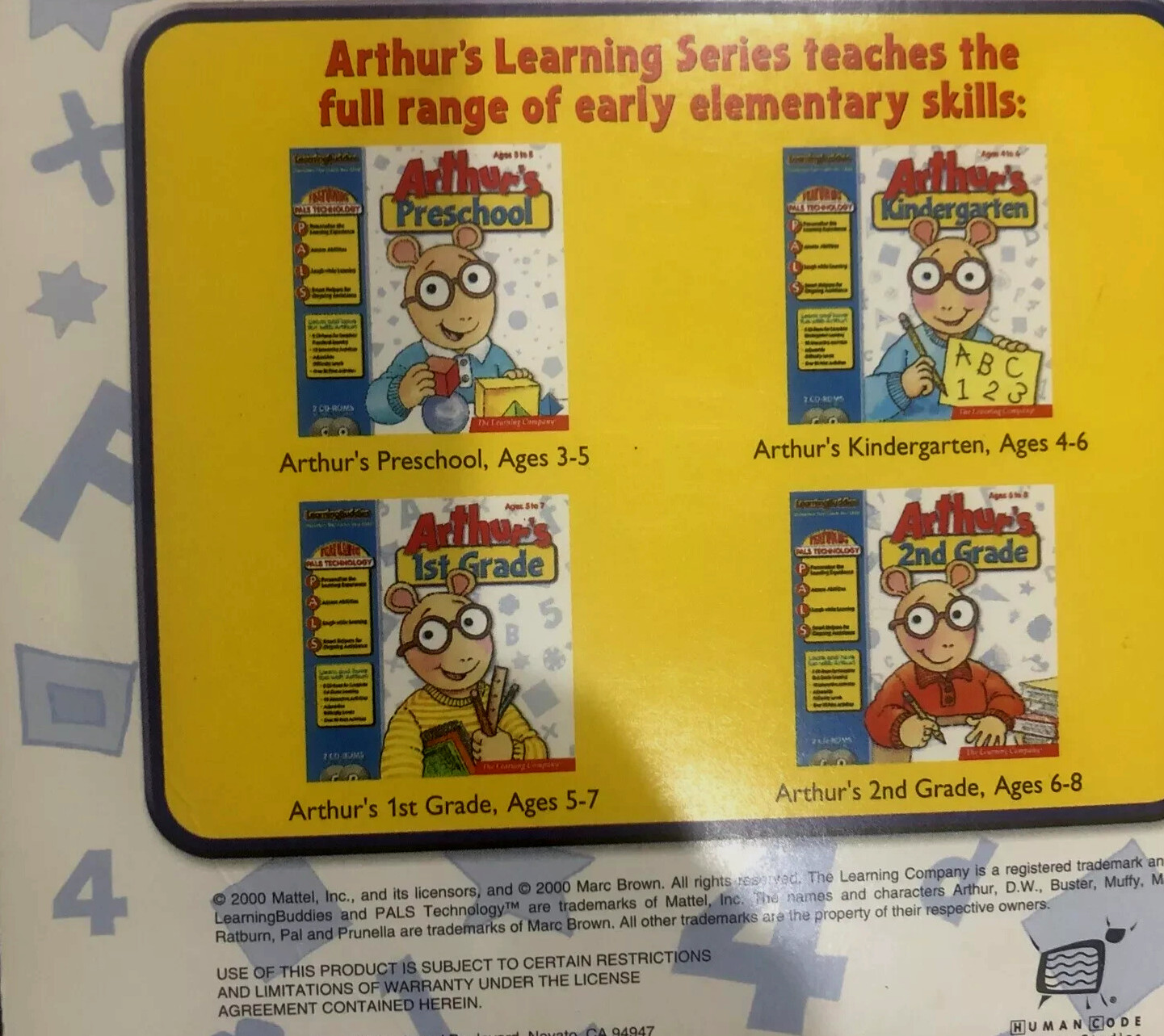 The Learning Company Arthur’s 1st Grade Ages 5-7 #11