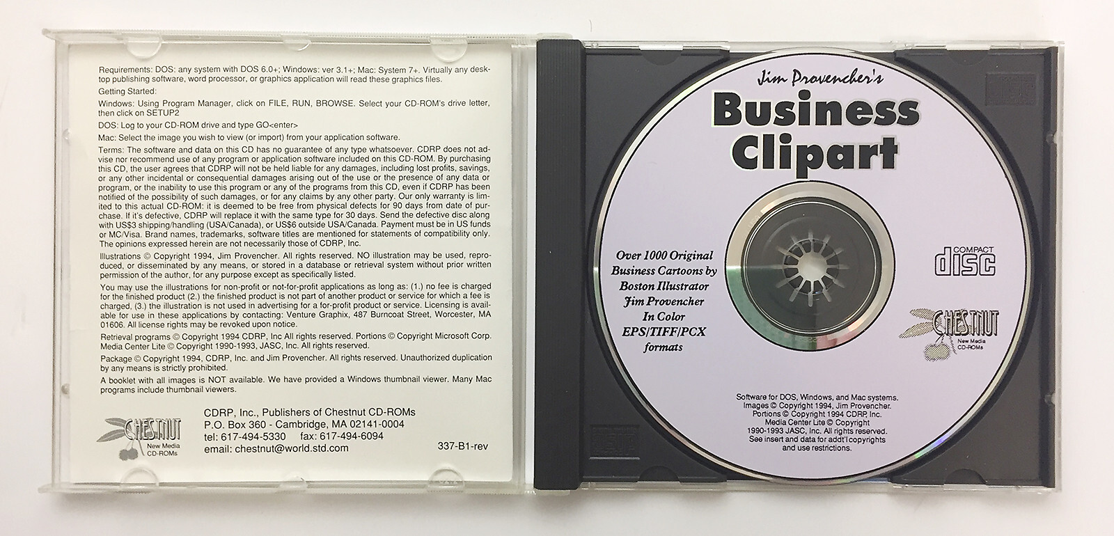 Business Cartoons Clipart CD by Jim Provencher 1,000 images