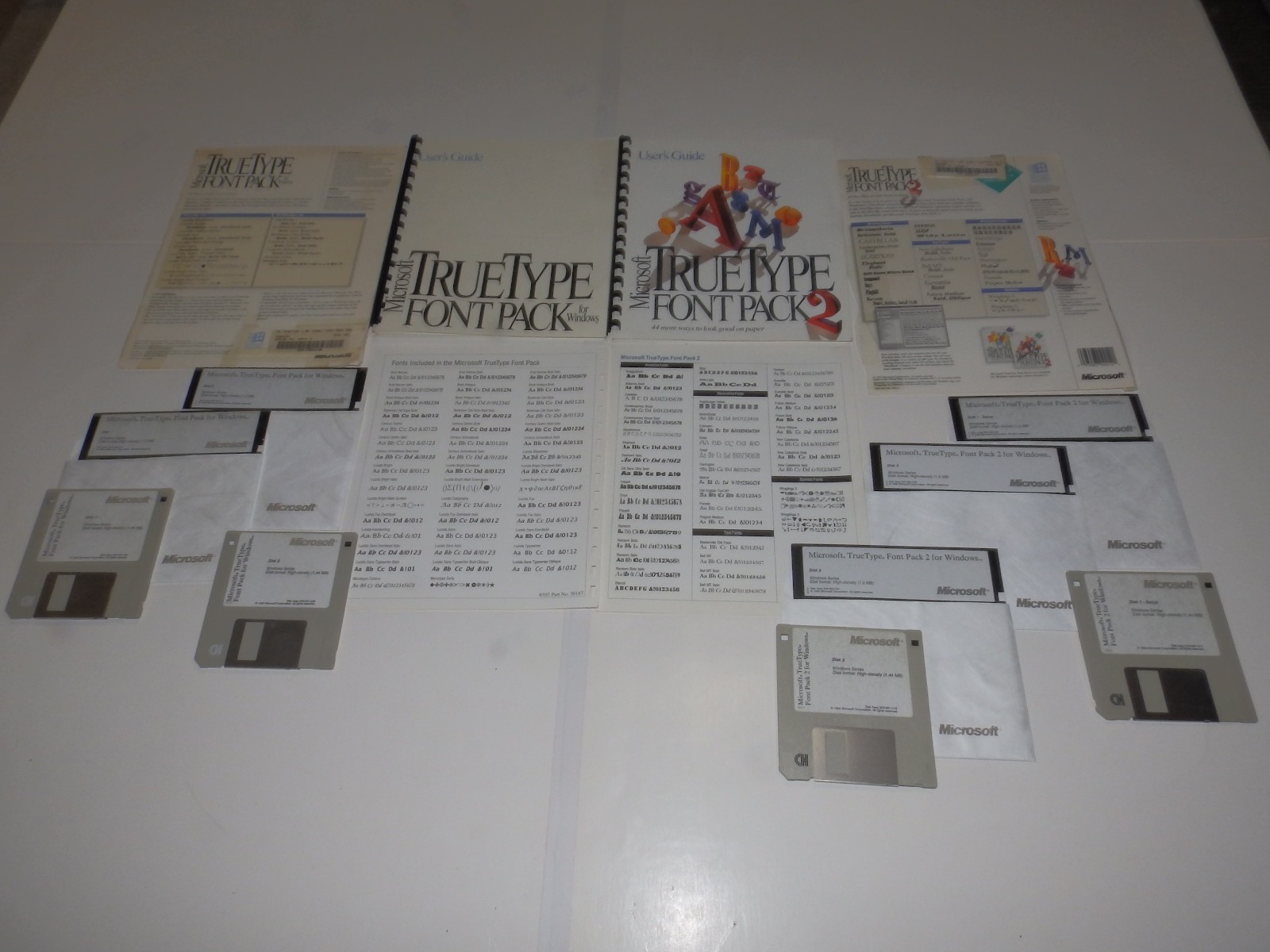 Vintage Software – Microsoft TrueType Font Packs 1 & 2 for Windows v1.00