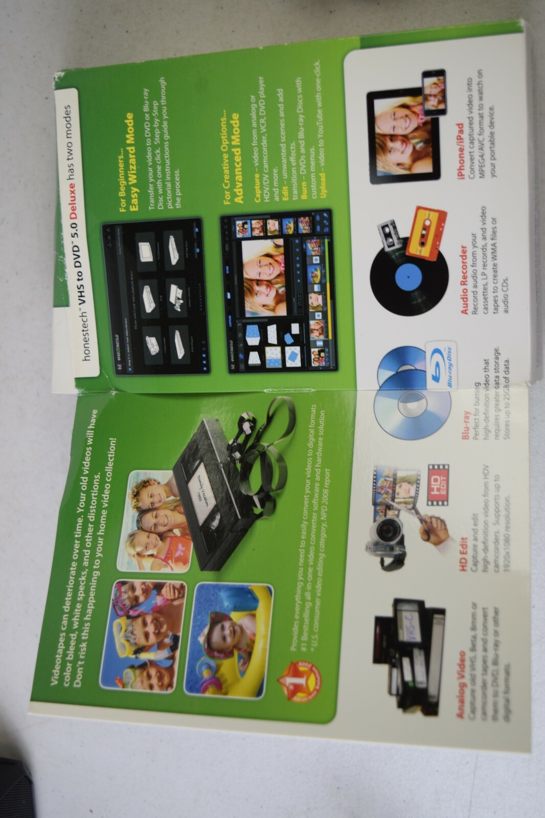 Honestech VHS to DVD 5.0 Deluxe (Retail) – Full Version for Windows