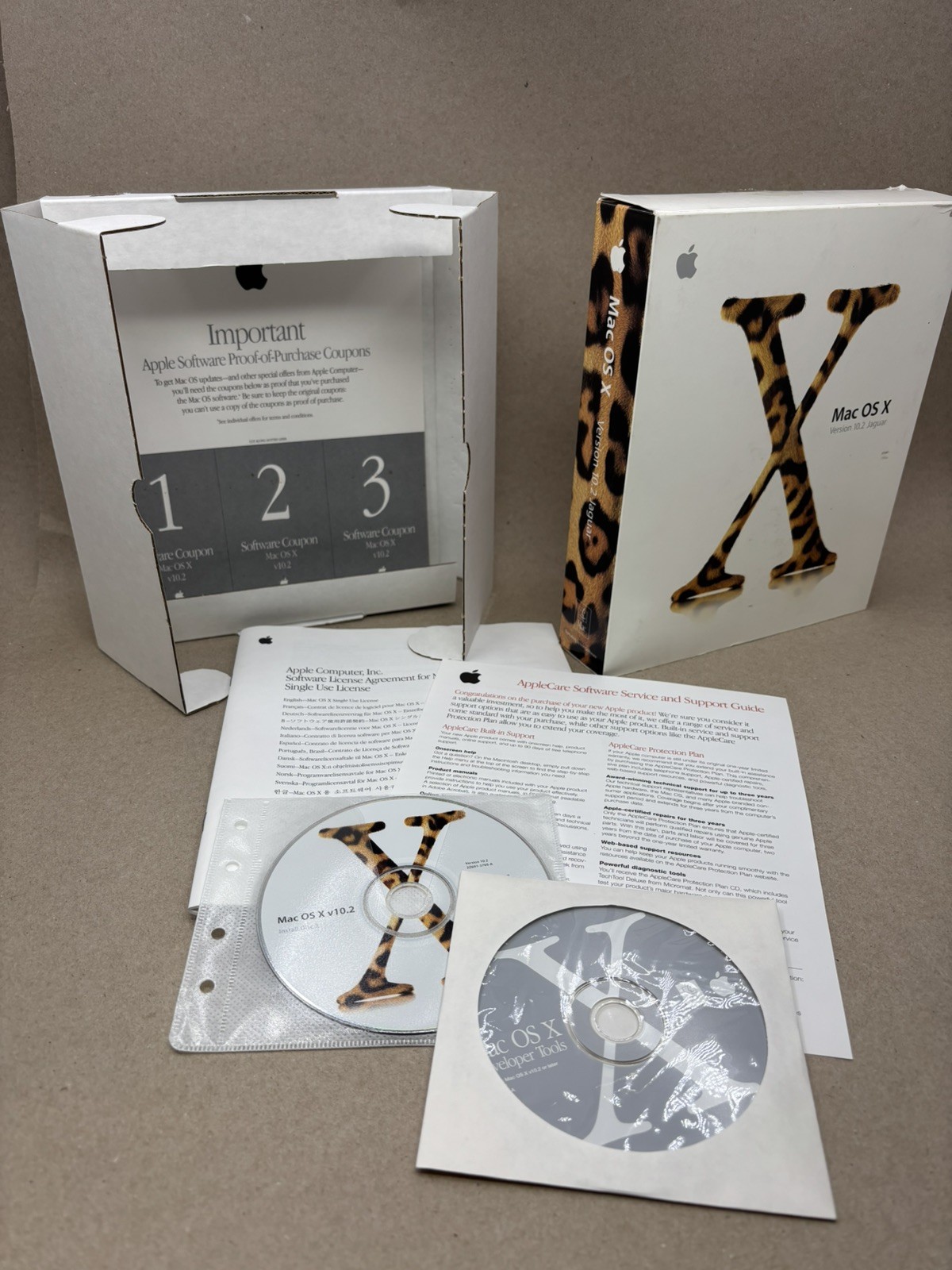 Apple Mac OS X Jaguar 10.2 (Retail) Full Version for Mac M8712LL/A OEM