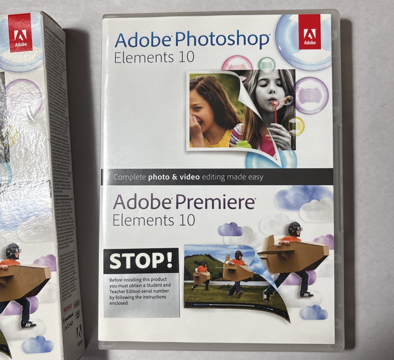 Adobe Photoshop Elements 10 & Adobe Premiere Elements 10 w/ Student And Teacher