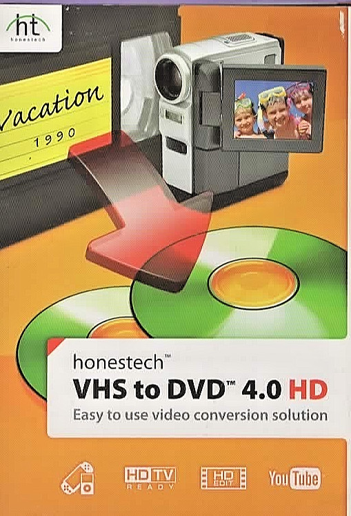 Honestech VHS to DVD 4.0 HD Video Converter USB 2.0 Software Set NEW Sealed!
