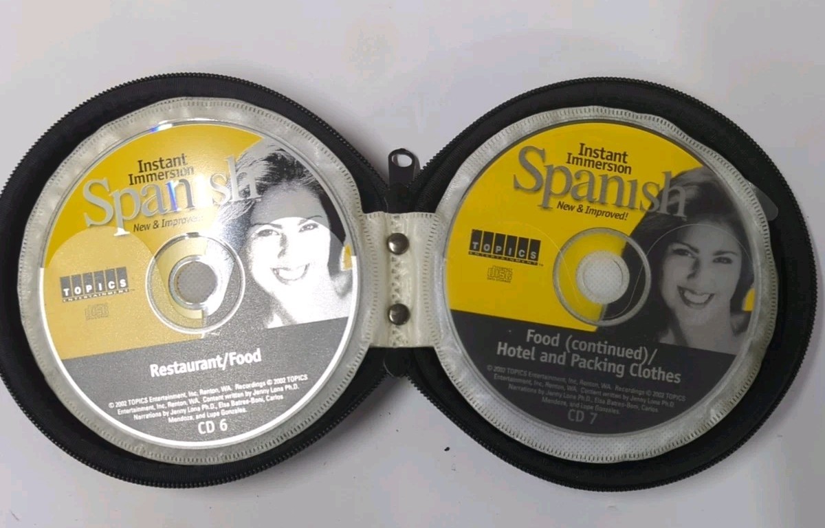 Learn Spanish Topics Entertainment Instant Immersion Spanish – 8 CD’s w/ Case