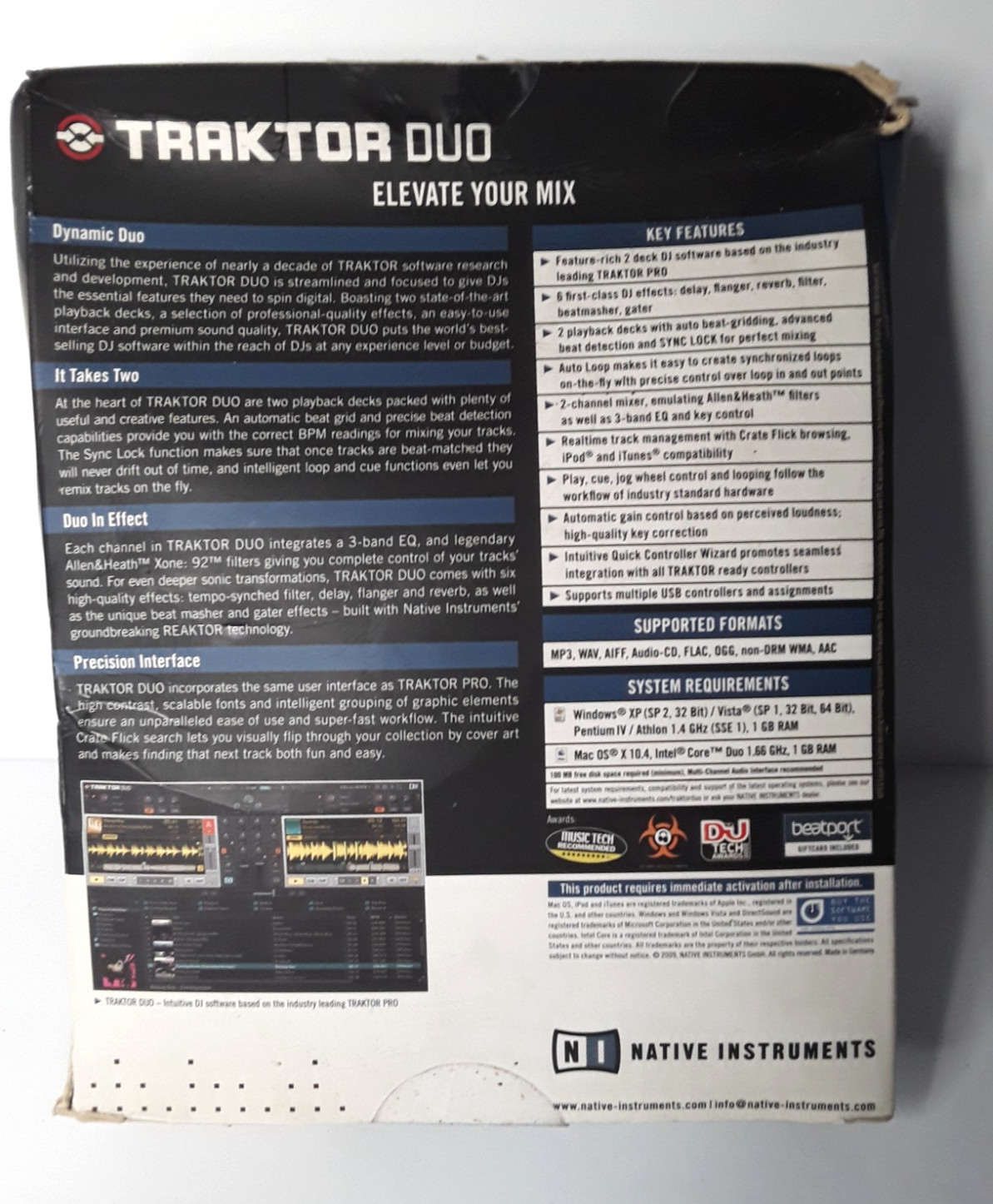 Native Instruments Traktor Duo Mac PC Windows Read Description New Open Box