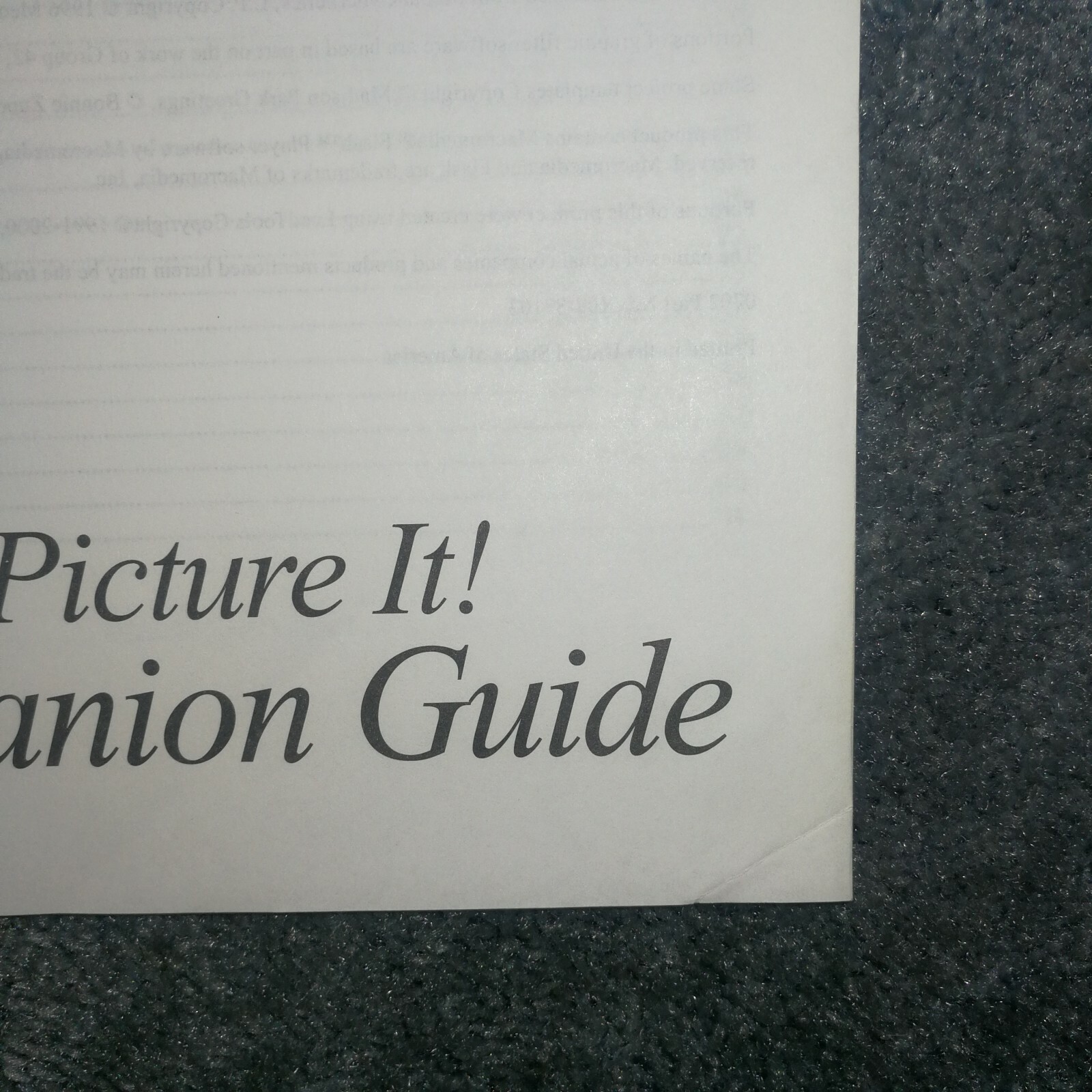 Microsoft Picture It! Photo Premium version 7.0 for Windows
