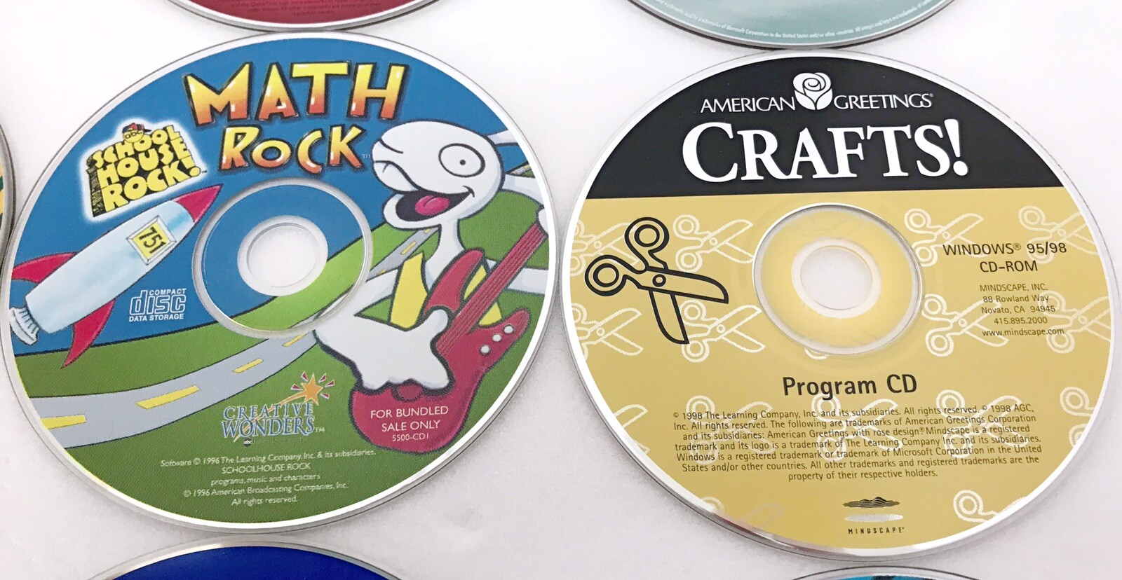 12 Vintage Kids CDs Winnie The Pooh, Mike Mulligan, Kid Pix & More Windows
