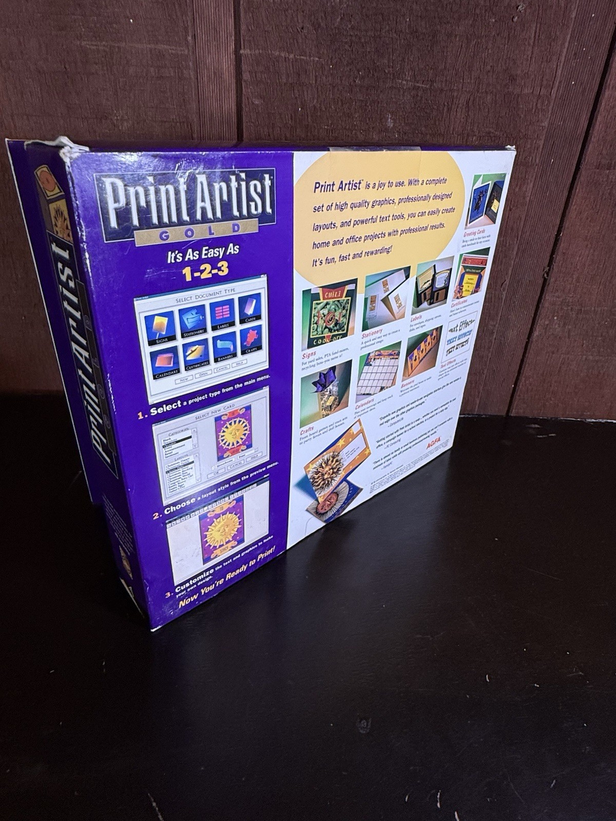 Vintage 1998 Sierra Print Artist Gold – Desktop Publishing Software Box – NEW