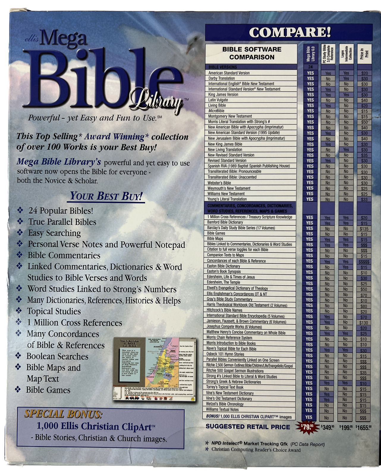 Ellis Mega Bible Library Version 6 Religious Bible Games Map Christian Clip Art