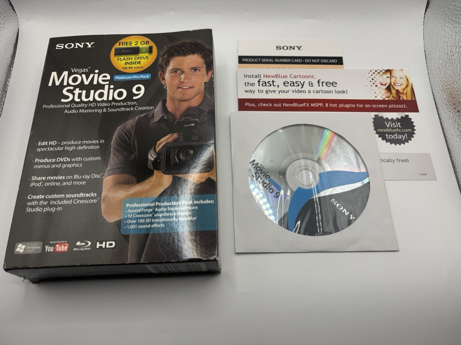 Sony Vegas Movie Studio 9 Platinum Edition Video & Soundtrack Software