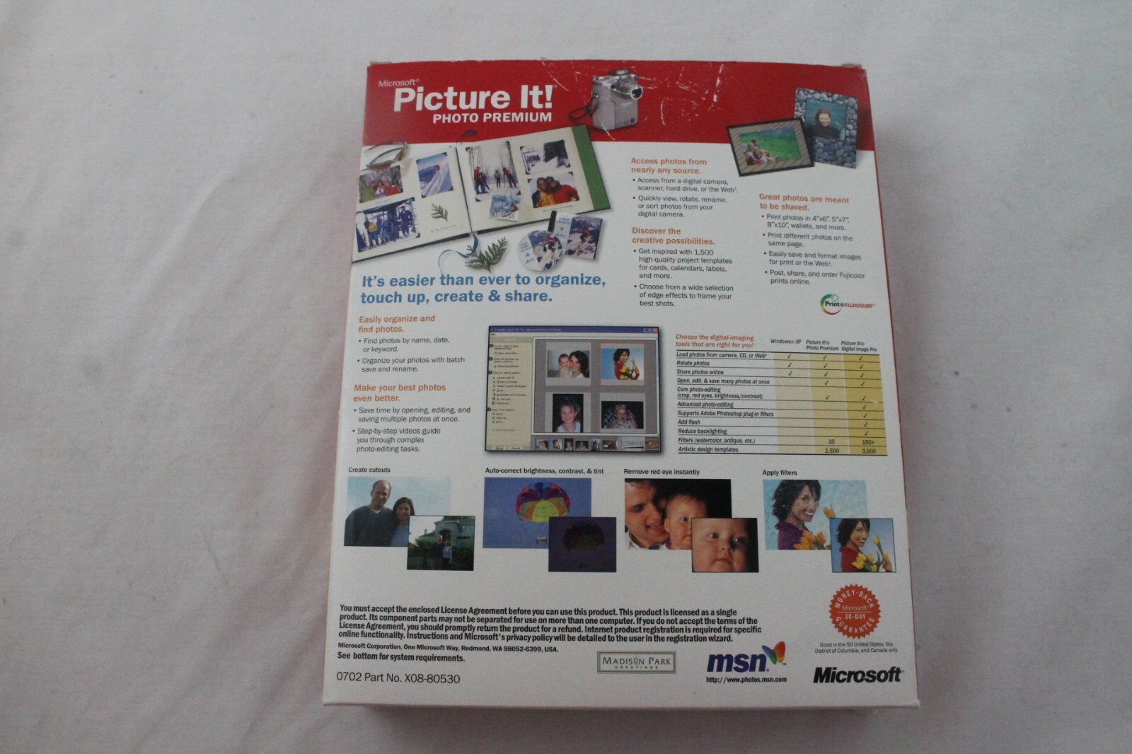 Microsoft Picture It! Photo Premium Version 7.0 For Windows XP 2000 ME 98 NEW