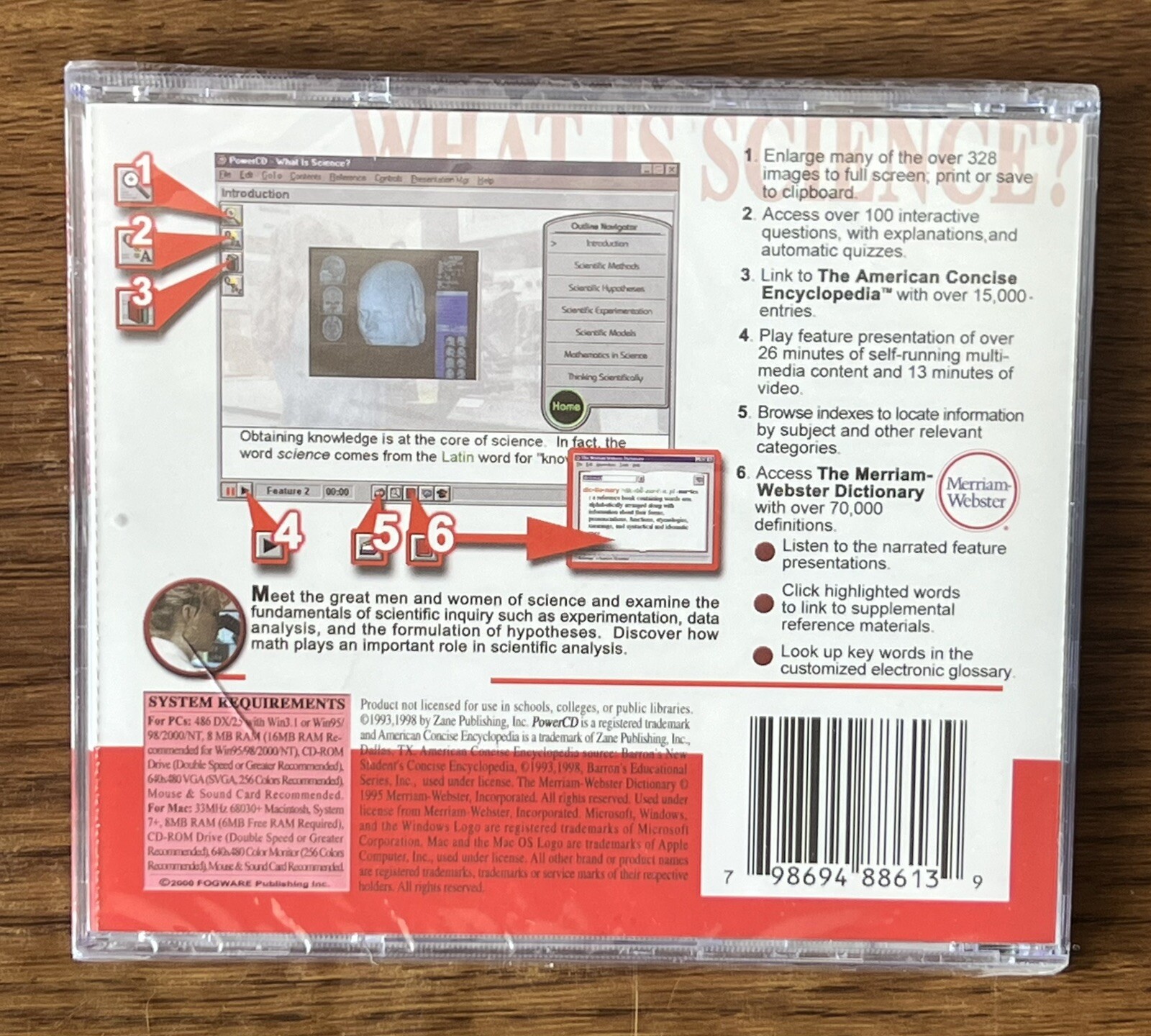 What is Science? Windows / MAC CD Fogware Publishing 2000 New Sealed
