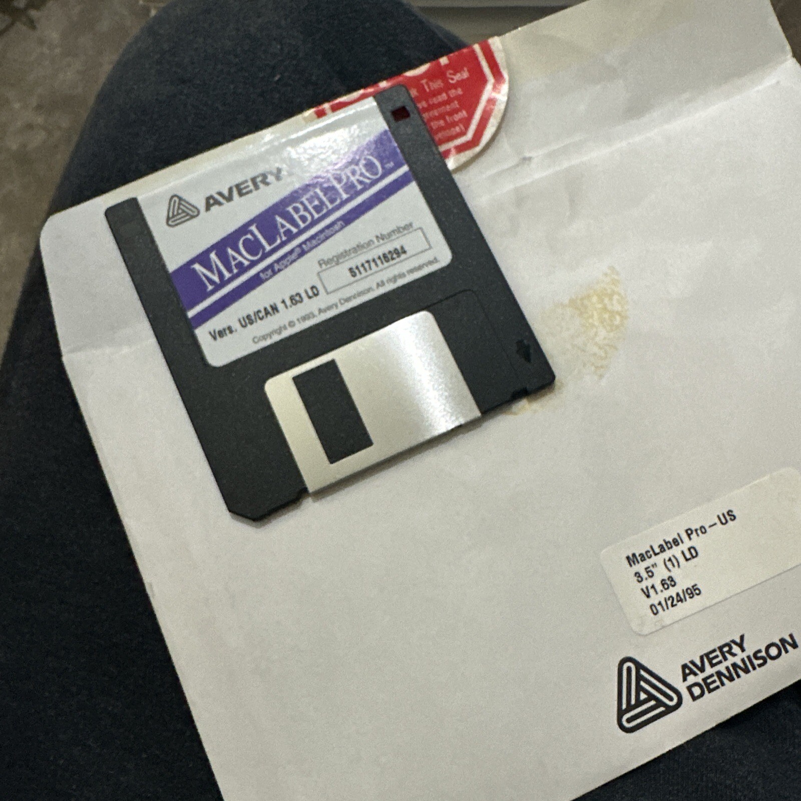 Vintage 1996 Avery Software MacLabelPro 5117 for Macintosh 3.5 Discs #PC