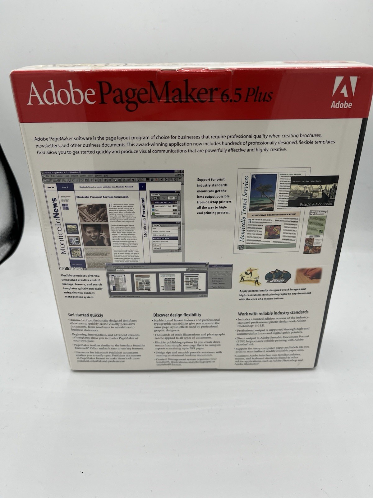 Adobe PageMaker 6.5 Plus Windows Upgrade Professional Page Layout Software NEW