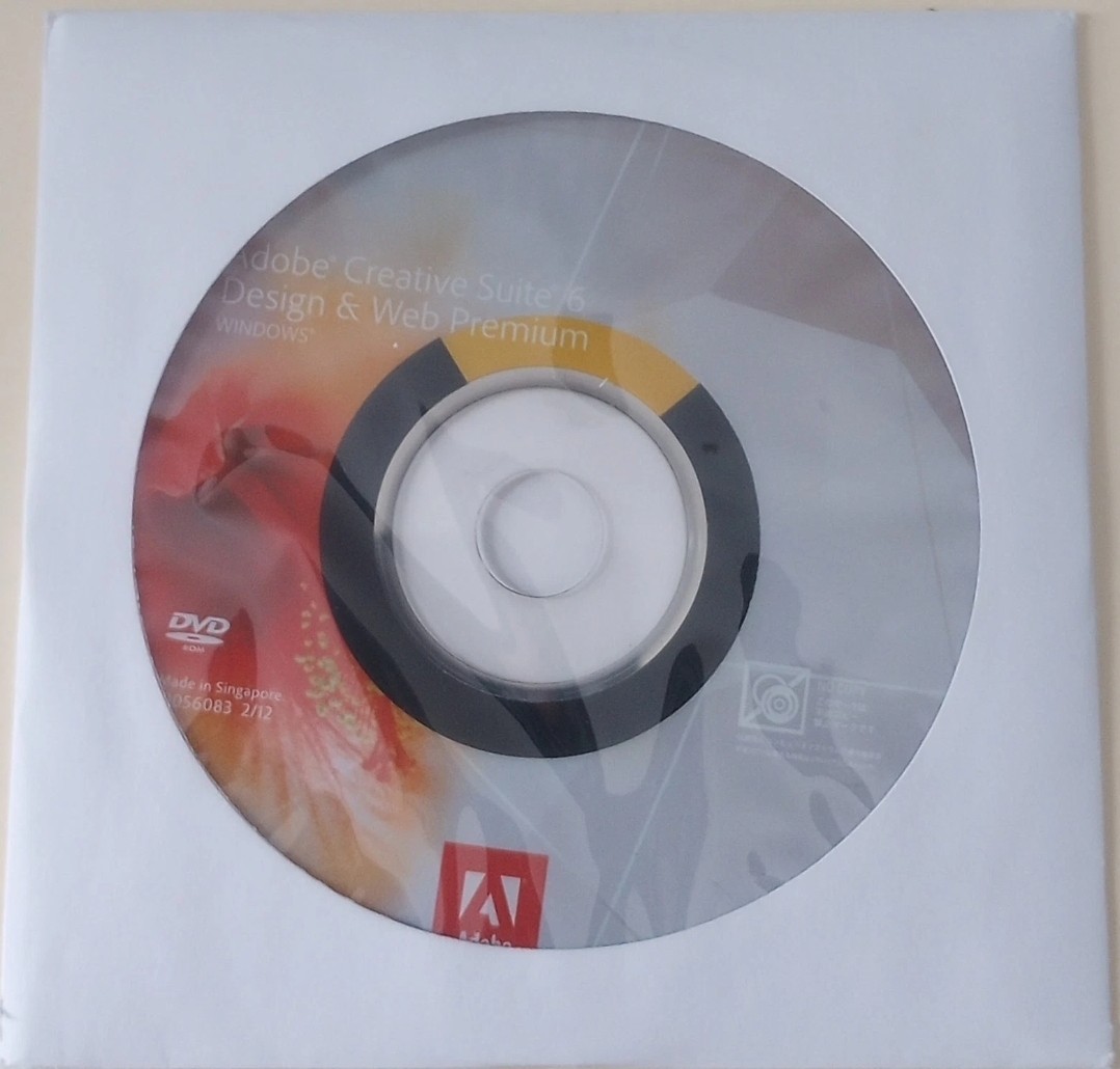 Adobe CS6 Design Web Premium Box & Disc – Full License Number – Windows