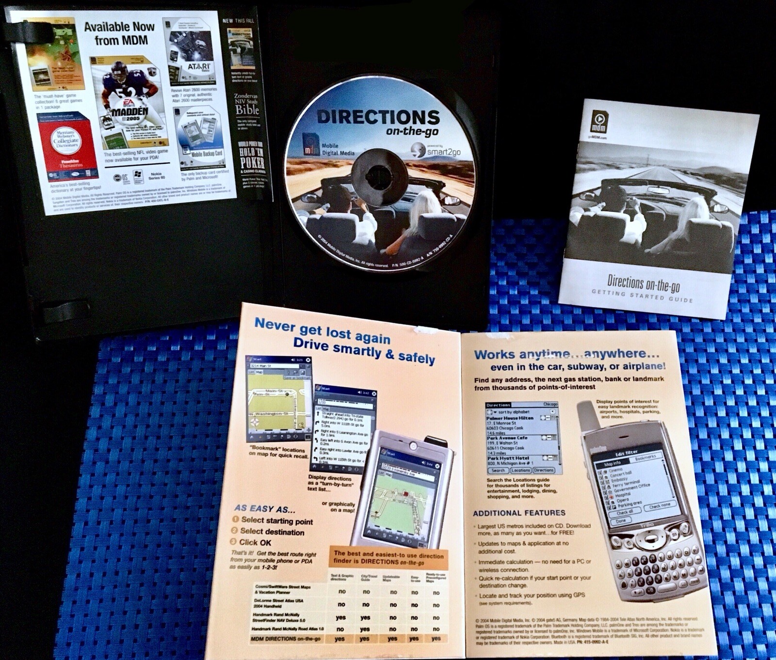 Mobile Digital Media “Directions On The Go” Navigation for Pocket PCs. CD Rom