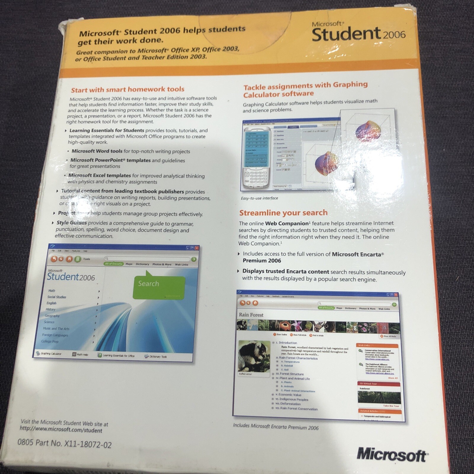 Microsoft Student 2006 (new, open case)